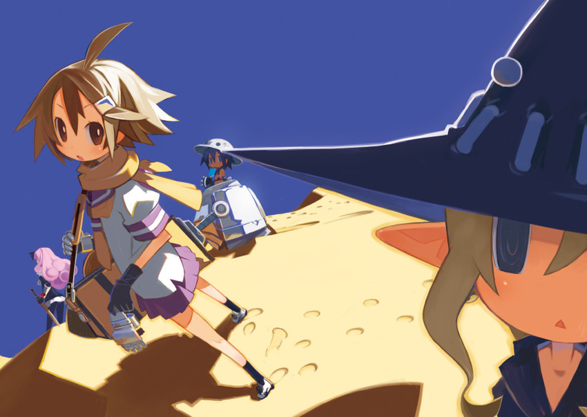 mail, mahiro, charm, and mona (original and 1 more) drawn by harada_takehito