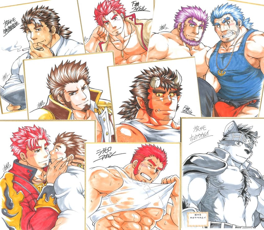 napoleon bonaparte, akashi, horkeu kamui, mononobe kyoma, orgus, and 3 more (fate and 4 more) drawn by sunfight0201
