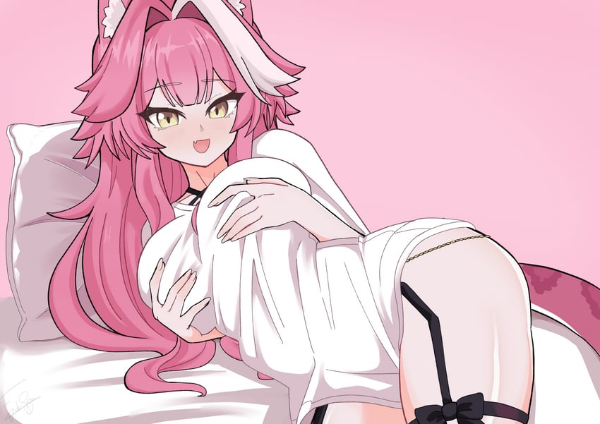 raora panthera (hololive and 1 more) drawn by eduson02