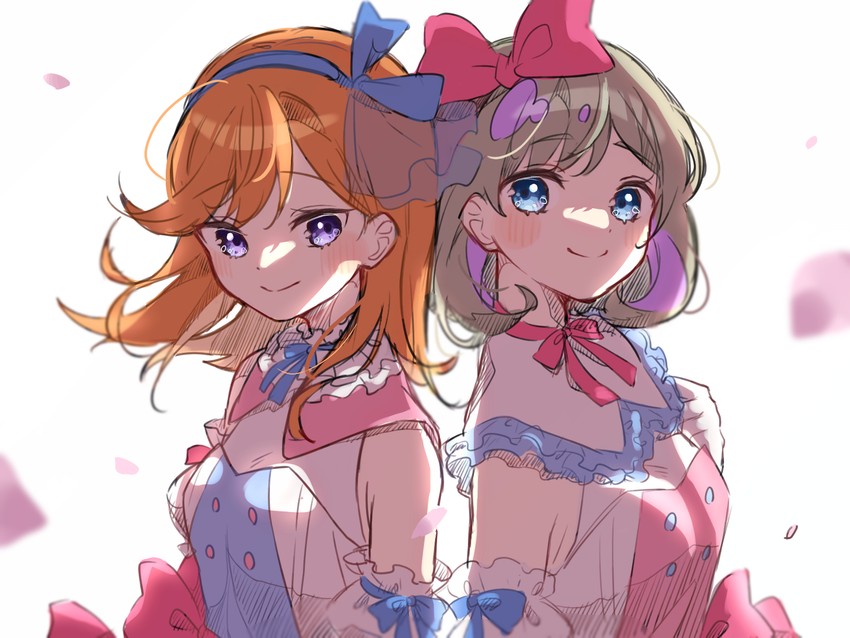 shibuya kanon and tang keke (love live! and 1 more) drawn by mayatannta