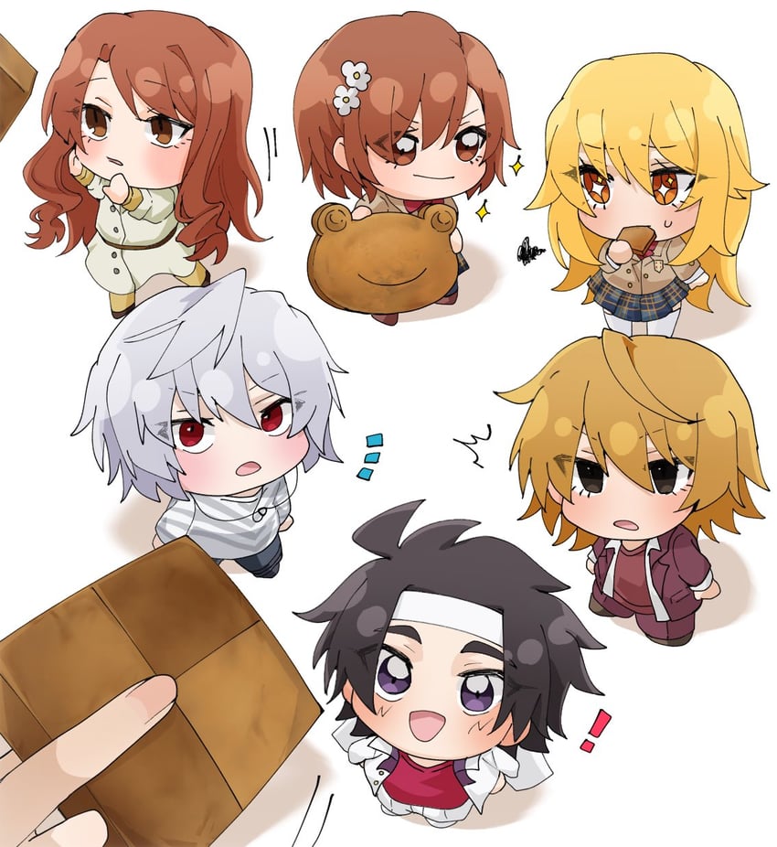 misaka mikoto, shokuhou misaki, accelerator, gekota, mugino shizuri, and 2 more (toaru majutsu no index and 1 more) drawn by r_0444
