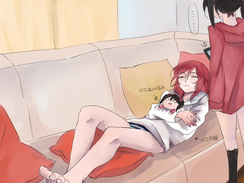 nishikino maki and yazawa nico (love live! and 1 more) drawn by noel_(pixiv5459099)