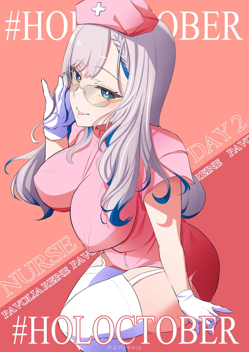 pavolia reine (hololive and 1 more) drawn by zelineart