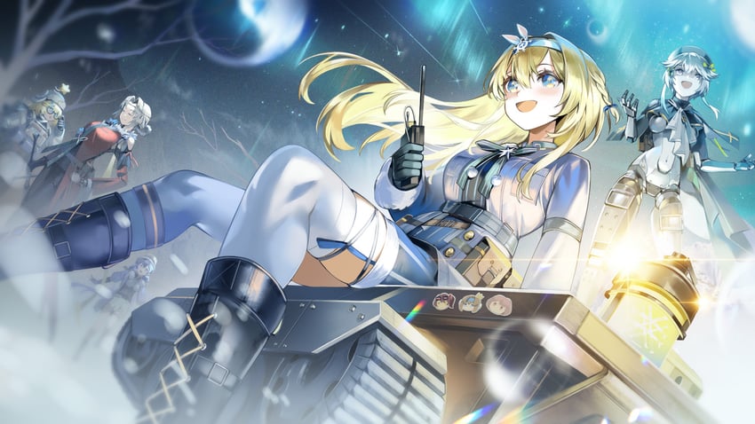 suomi, ksvk, dushevnaya, wkp, littara, and 2 more (girls' frontline and 1 more) drawn by bluebeel2