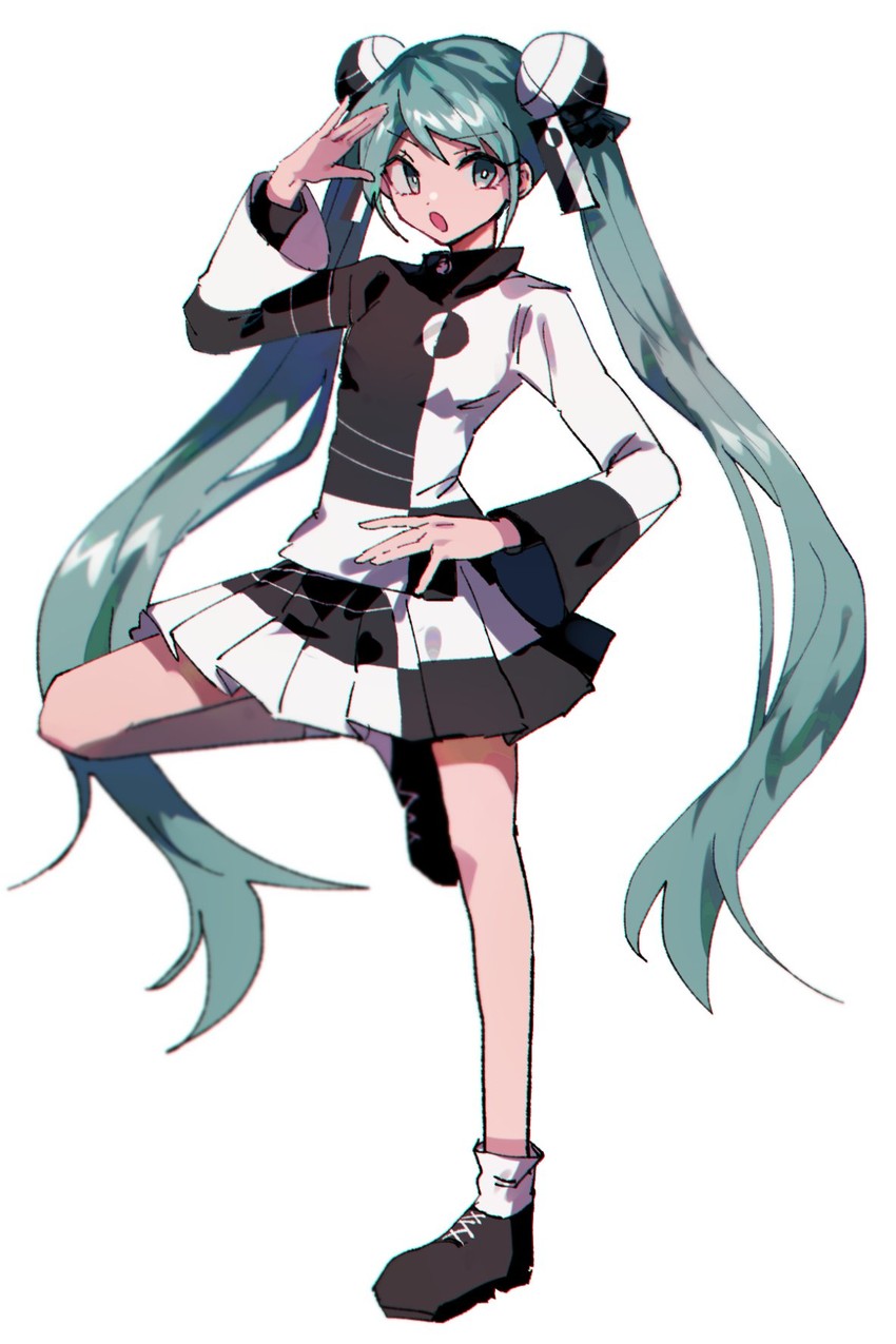 hatsune miku (vocaloid and 2 more) drawn by danjou_sora