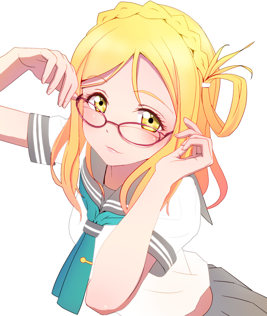 ohara mari (love live! and 1 more) drawn by mocha_(snowflake)