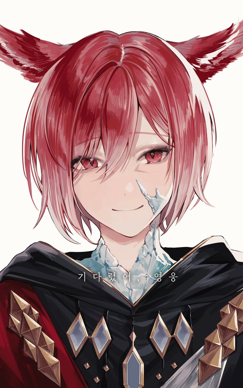 g'raha tia and crystal exarch (final fantasy and 1 more) drawn by laun_000