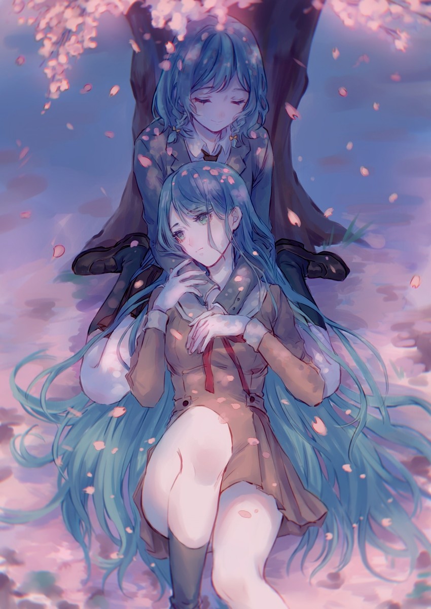 hikawa sayo and hikawa hina (bang dream!) drawn by jing_(user_wevt3224)