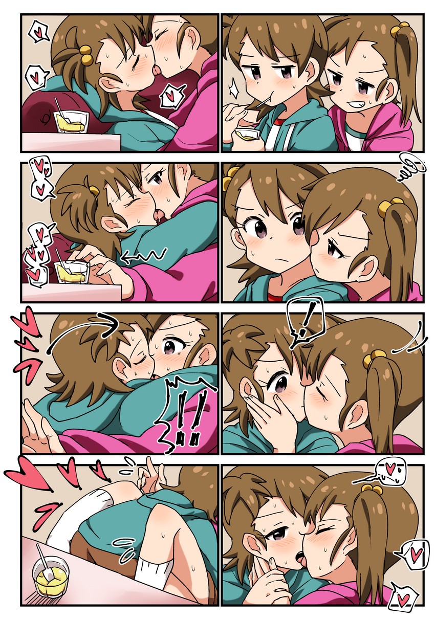 futami mami and futami ami (idolmaster) drawn by mizin_kosutin