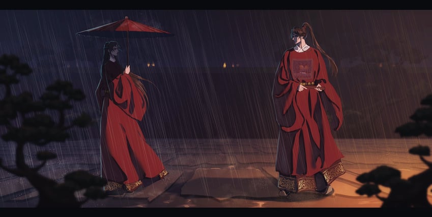 shen zechuan and xiao chiye (qiang jin jiu) drawn by juchuanye
