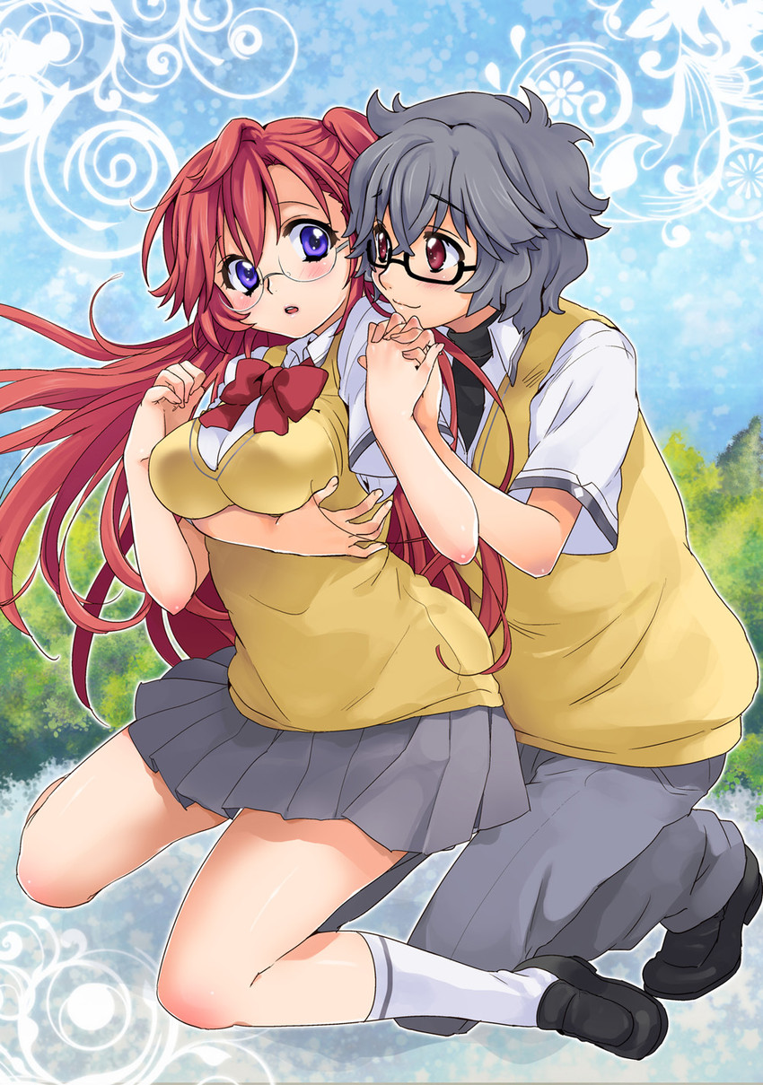 takatsuki ichika and kirishima kaito (ano natsu de matteru) drawn by malino_(dream_maker)