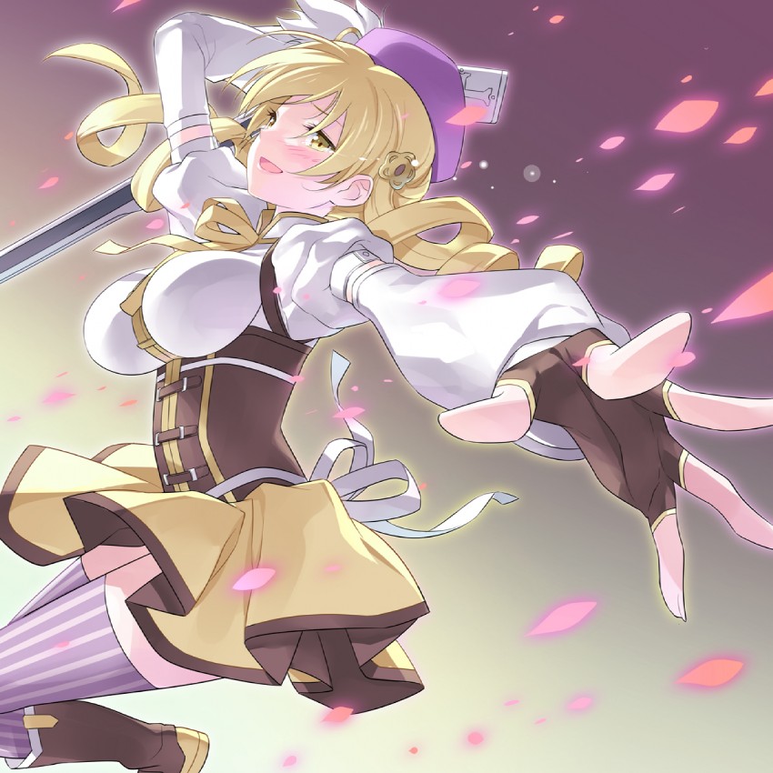 tomoe mami (mahou shoujo madoka magica) drawn by kousaki_rui