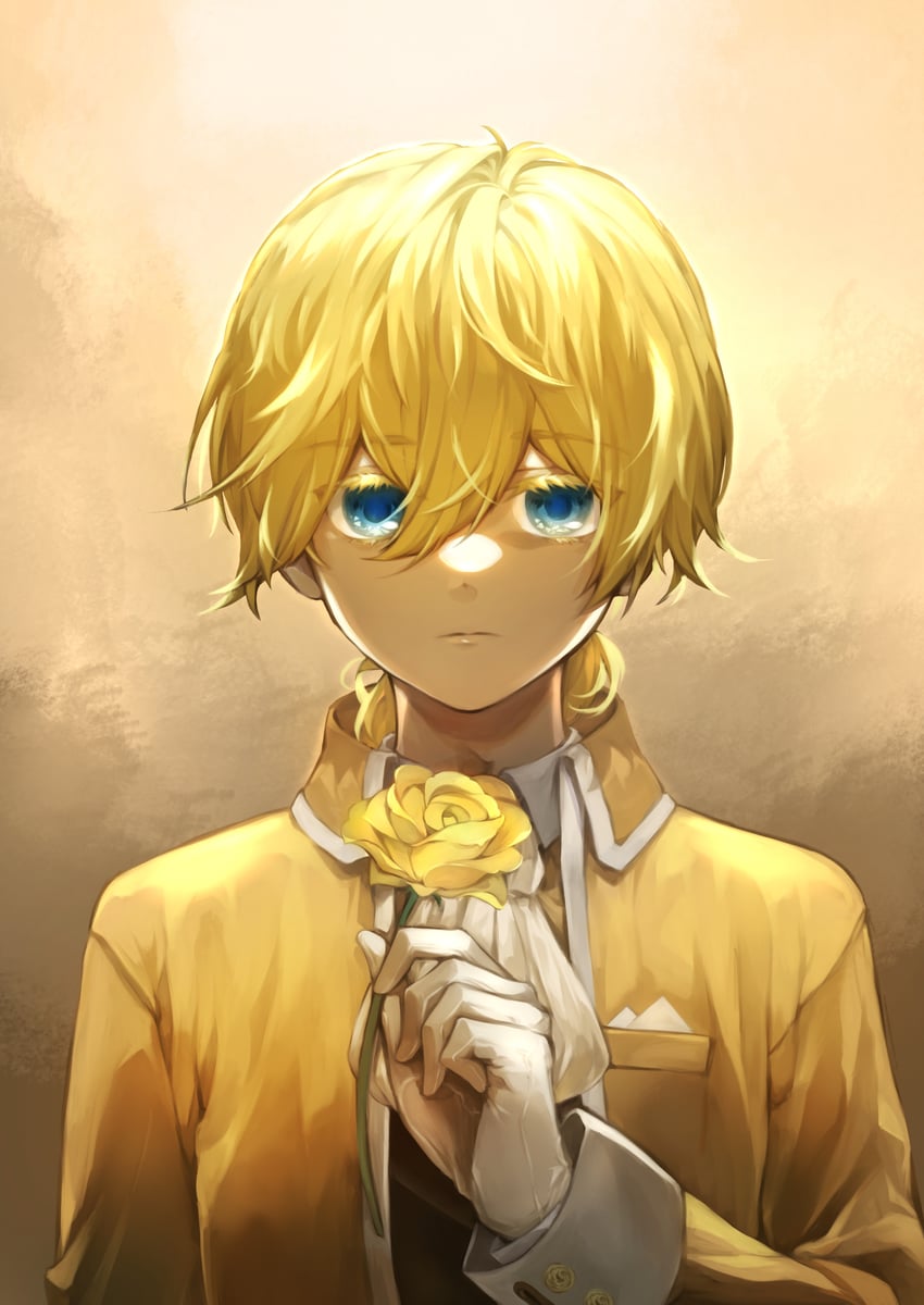 kagamine len and allen avadonia (vocaloid and 1 more) drawn by mio_(user_fdyu4558)