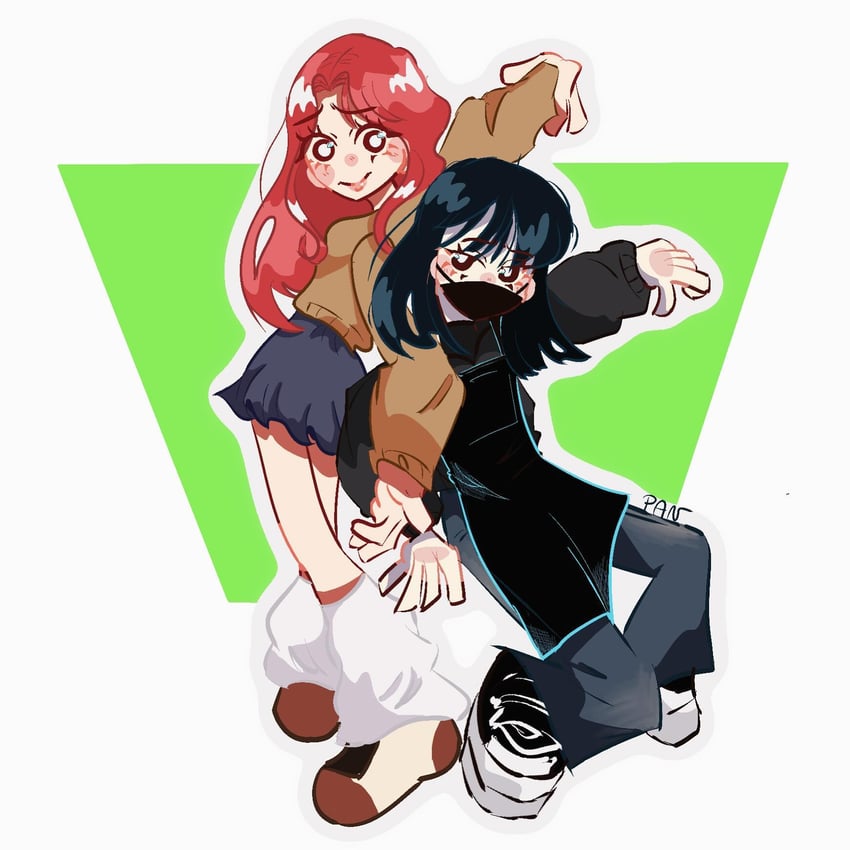 koga mitsuki and oosawa aya (kininatteru hito ga otoko ja nakatta) drawn by pan3l4
