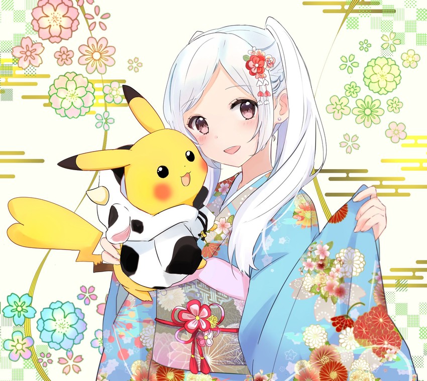 pikachu and female robin (pokemon and 2 more) drawn by puni_y_y