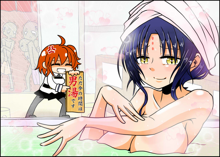 fujimaru ritsuka and sessyoin kiara (fate and 1 more) drawn by handsome_wataru