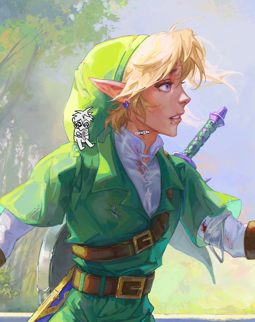 link (the legend of zelda and 1 more) drawn by balo_badartist