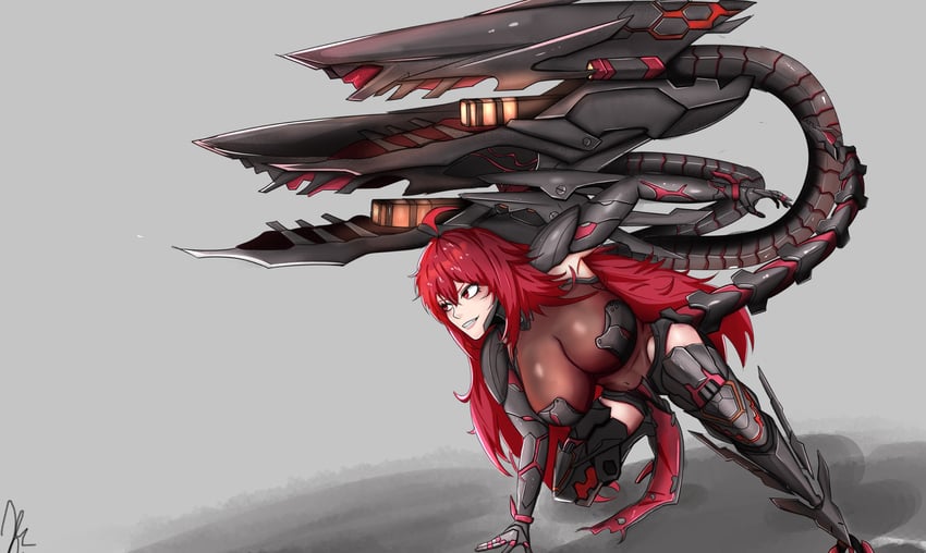 nihilister (goddess of victory: nikke) drawn by hazard_(h_zard)