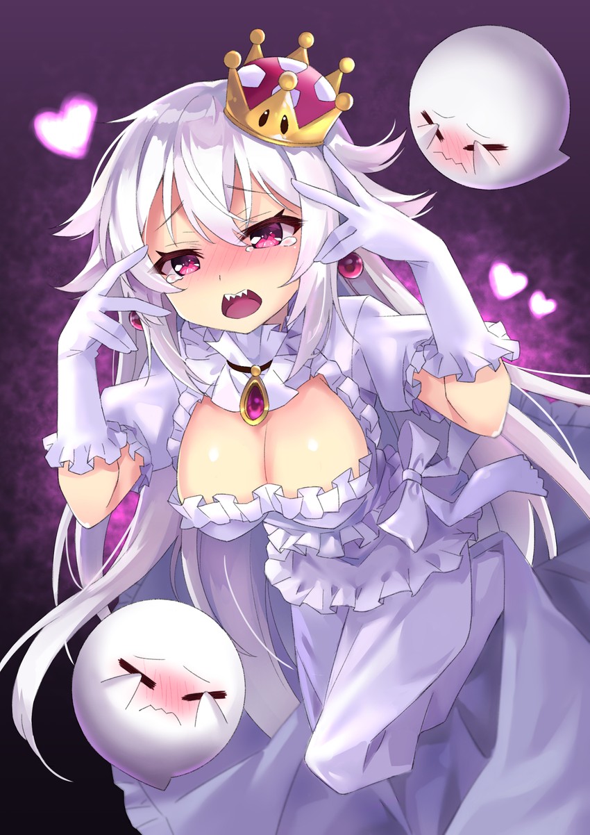princess king boo and boo (mario and 2 more) drawn by xuan_chu