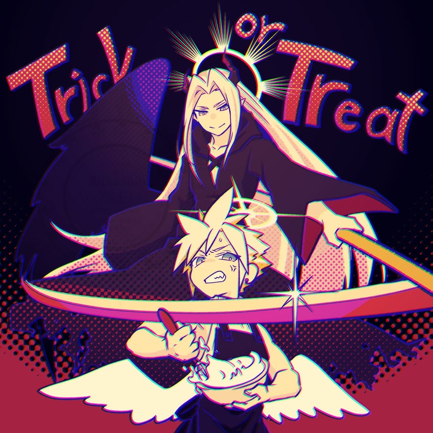 cloud strife and sephiroth (final fantasy and 1 more) drawn by rukashio