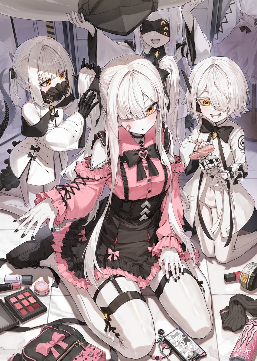 ein, sof, ohr, and malkuth (blue archive) drawn by kokukyukeo