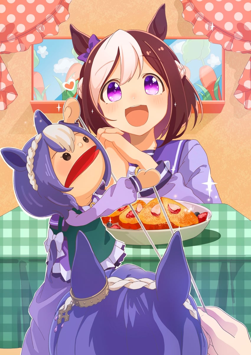 special week and cesario (umamusume) drawn by moko39_takasora