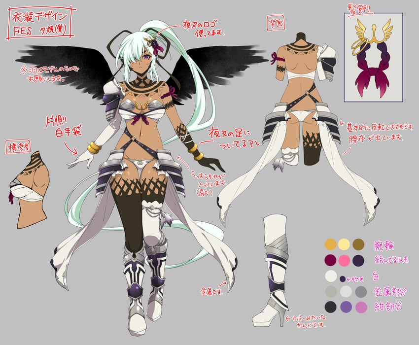 yuyaki and yasha (senran kagura and 2 more) drawn by yaegashi_nan
