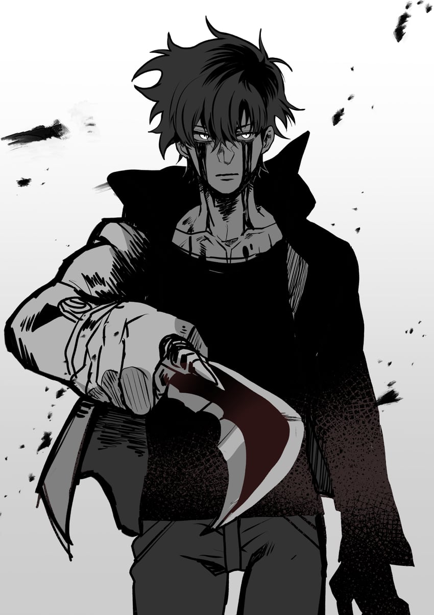 sung jin-woo (solo leveling) drawn by hiyomon