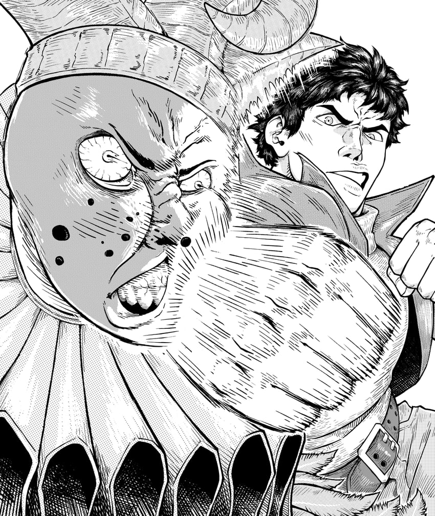 marcoh and per'kele (fear & hunger and 1 more) drawn by trejoshurtado