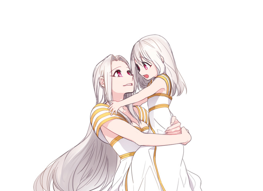 illyasviel von einzbern and irisviel von einzbern (fate and 1 more) drawn by danbi2021