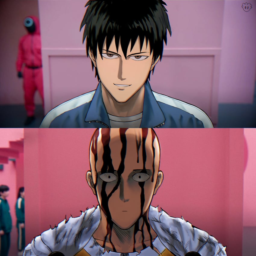 saitama (one-punch man and 1 more) drawn by devovas