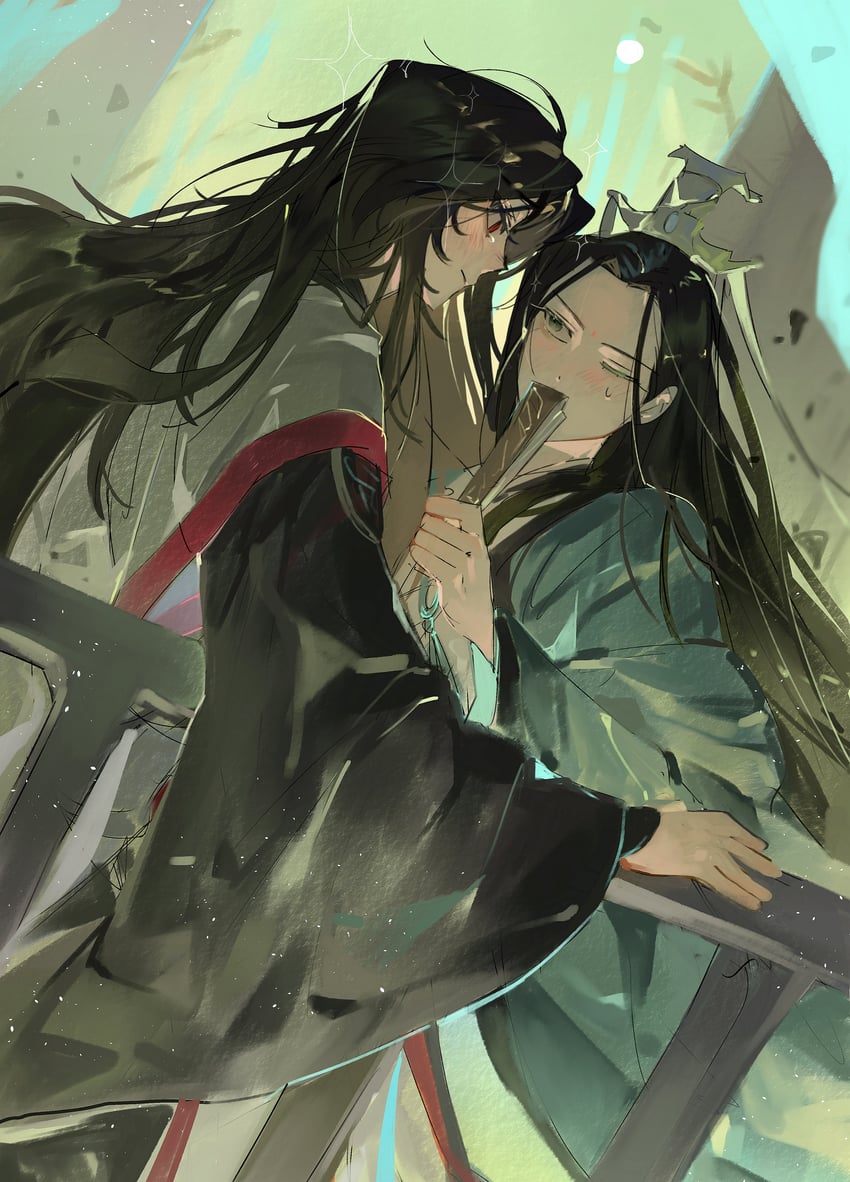 shen qingqiu and luo binghe (renzha fanpai zijiu xitong) drawn by daae