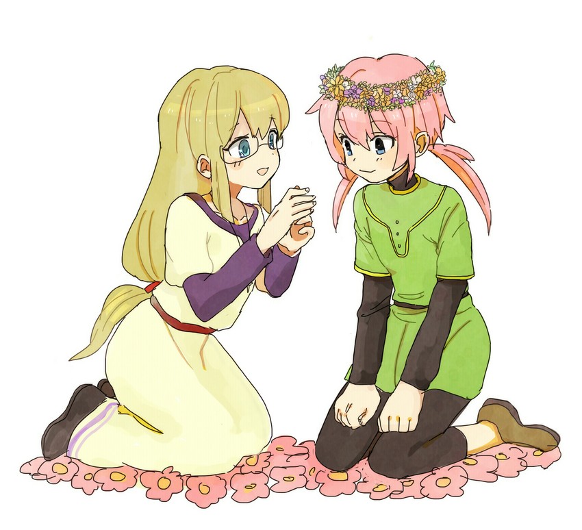 kirino ranmaru and jeanne d'arc (inazuma eleven and 2 more) drawn by abrame