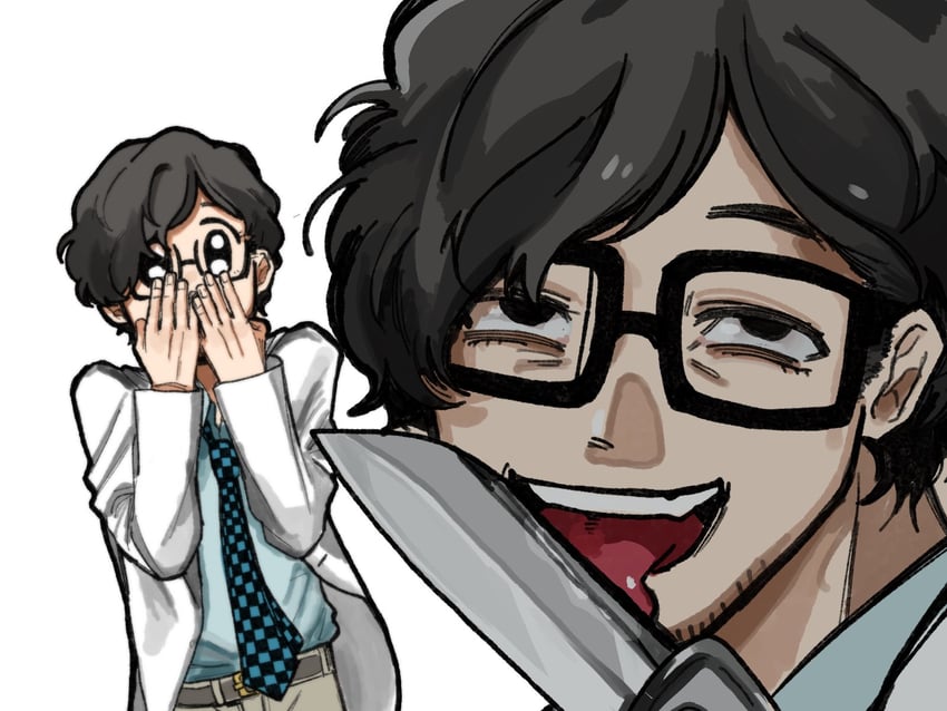 maruki takuto (persona and 2 more) drawn by adachi_00000