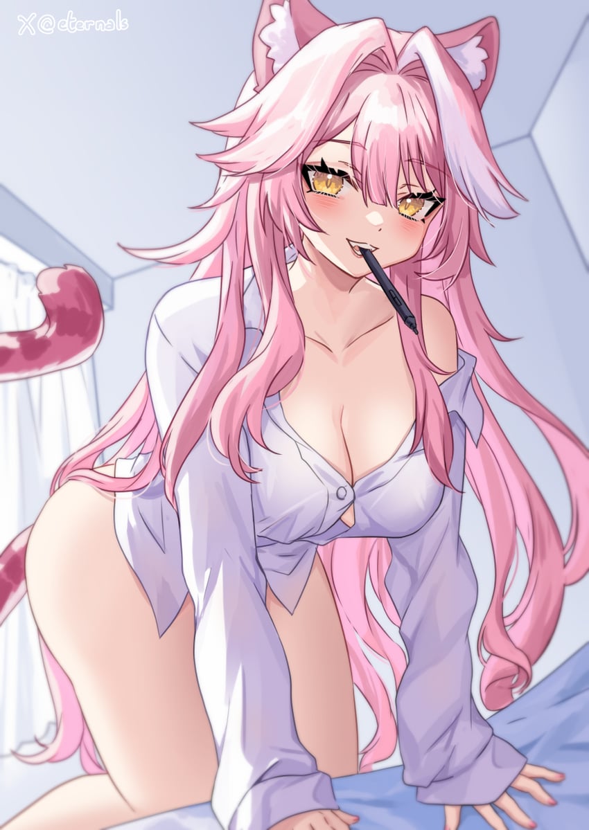 raora panthera (hololive and 1 more) drawn by ten-chan_(eternal_s)