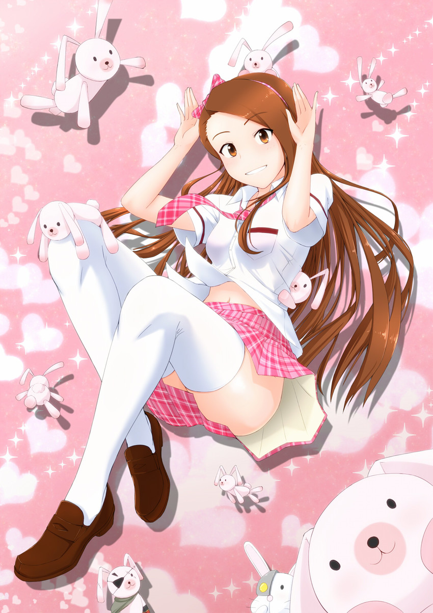 minase iori and usa-chan (idolmaster) drawn by tengu_(tetuo_kun)