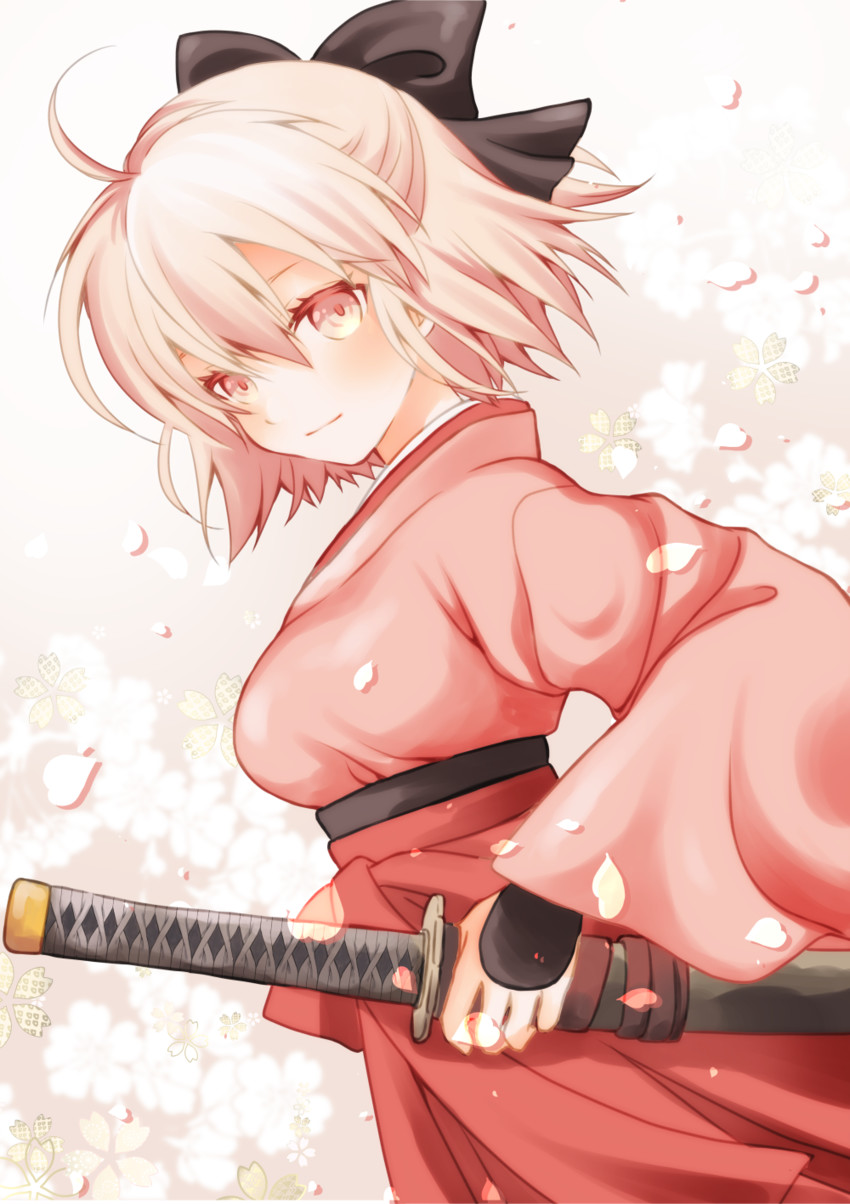 okita souji (fate and 2 more) drawn by sheepd