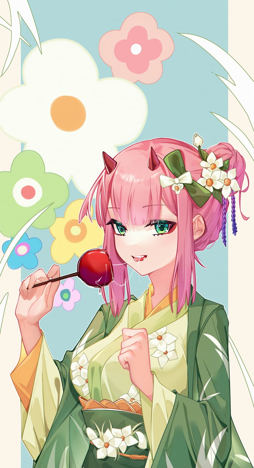 zero two (darling in the franxx) drawn by suyujiu_u