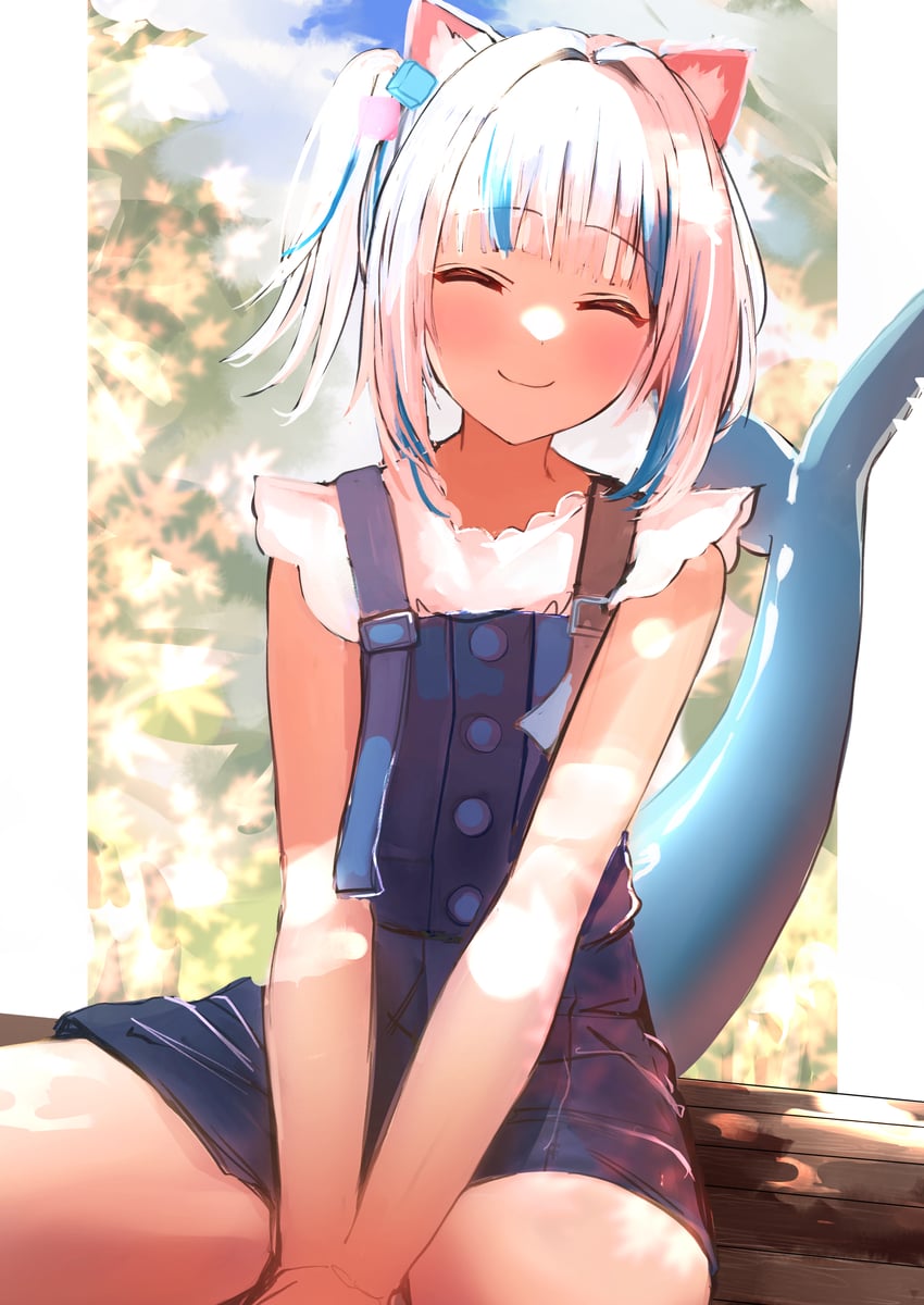 gawr gura (hololive and 1 more) drawn by oreazu