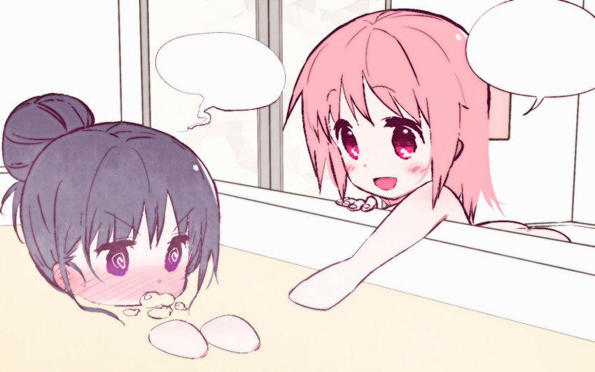 akemi homura and kaname madoka (mahou shoujo madoka magica) drawn by muhogame