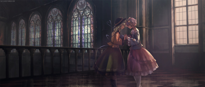 komeiji koishi and komeiji satori (touhou) drawn by saltlaver
