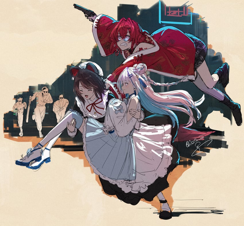 lize helesta, ange katrina, and inui toko (nijisanji) drawn by isshiki_(ffmania7)