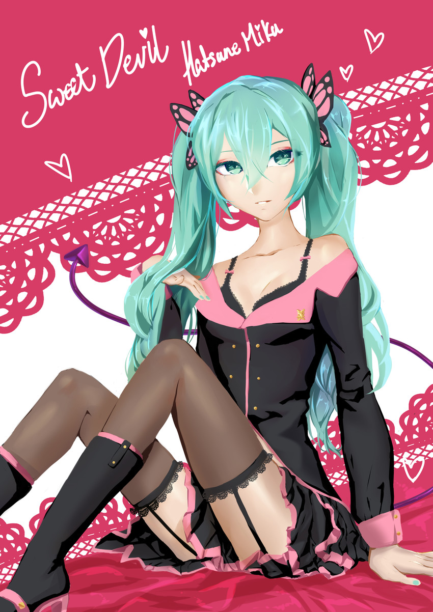 hatsune miku (vocaloid and 2 more) drawn by edwin-kun