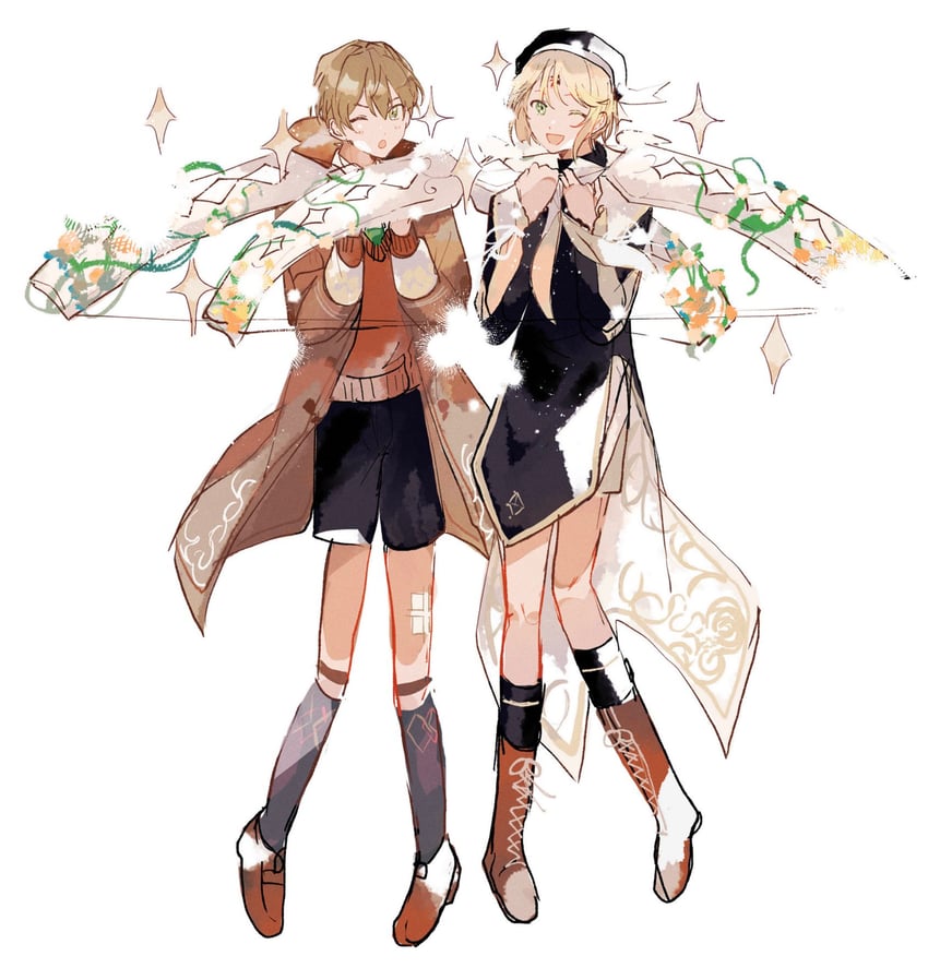 riquet and mitile flores (mahoutsukai no yakusoku) drawn by 22kolink