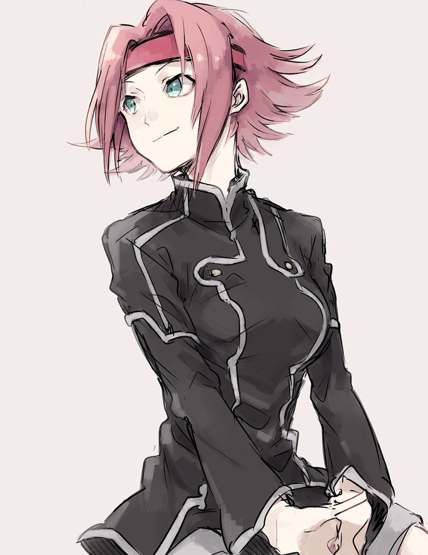kouzuki kallen (code geass) drawn by asuna_(doruru-mon)