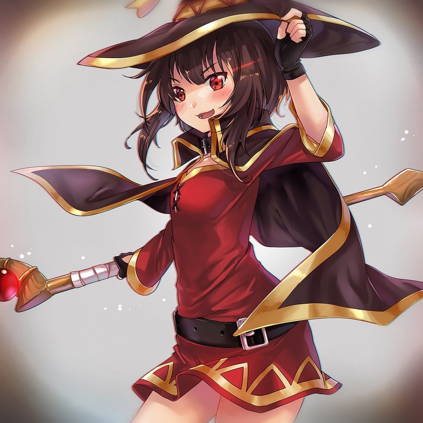 megumin (kono subarashii sekai ni shukufuku wo!) drawn by amksr417