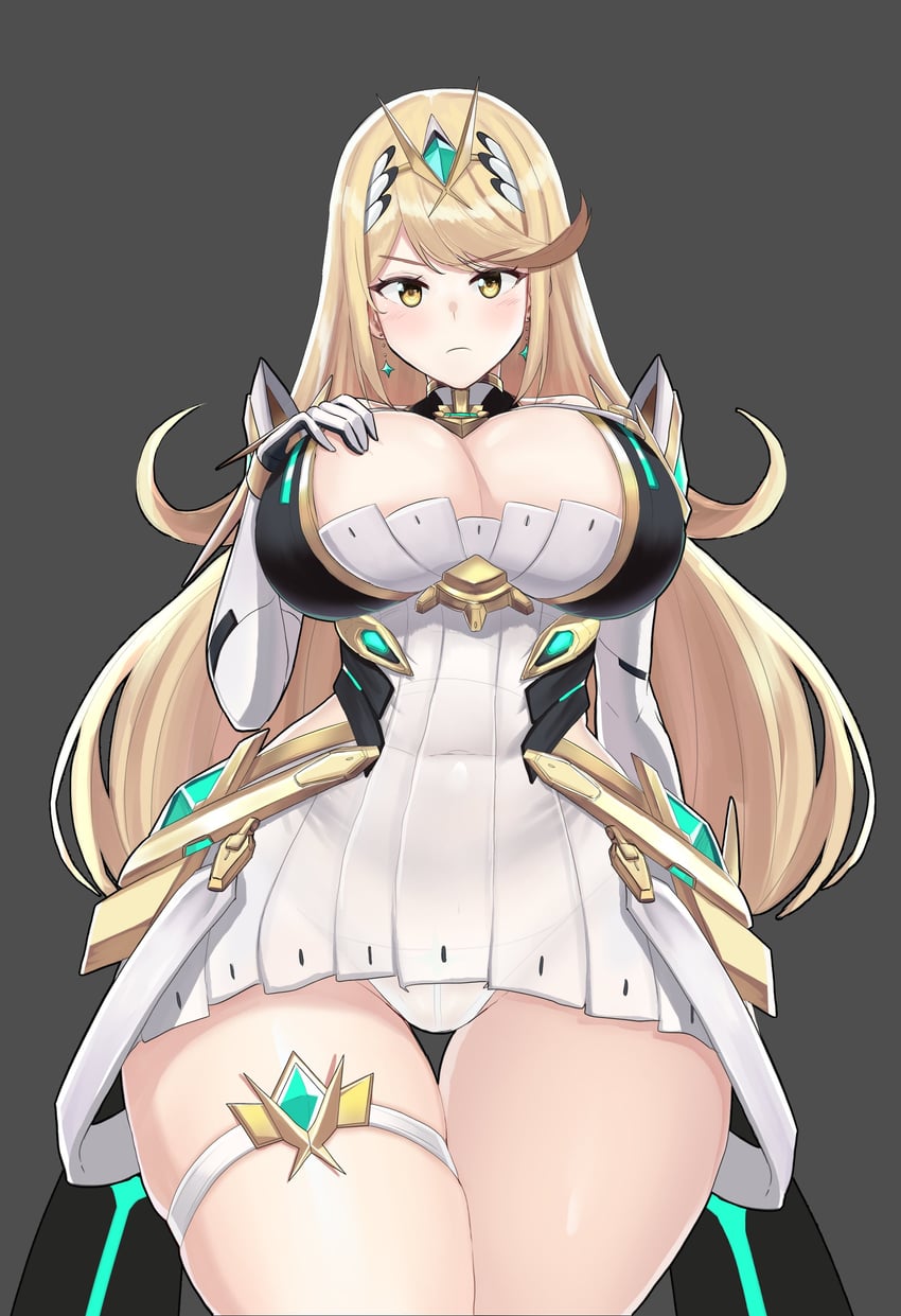 mythra (xenoblade chronicles and 1 more) drawn by desspie