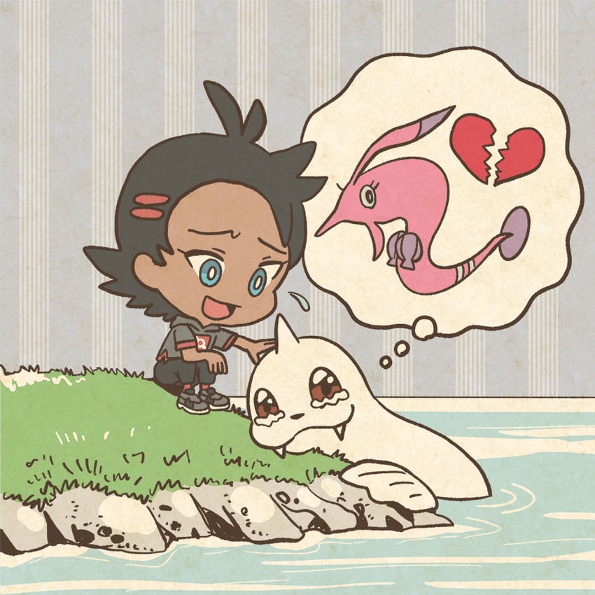 goh, dewgong, and gorebyss (pokemon and 1 more) drawn by mojacookie