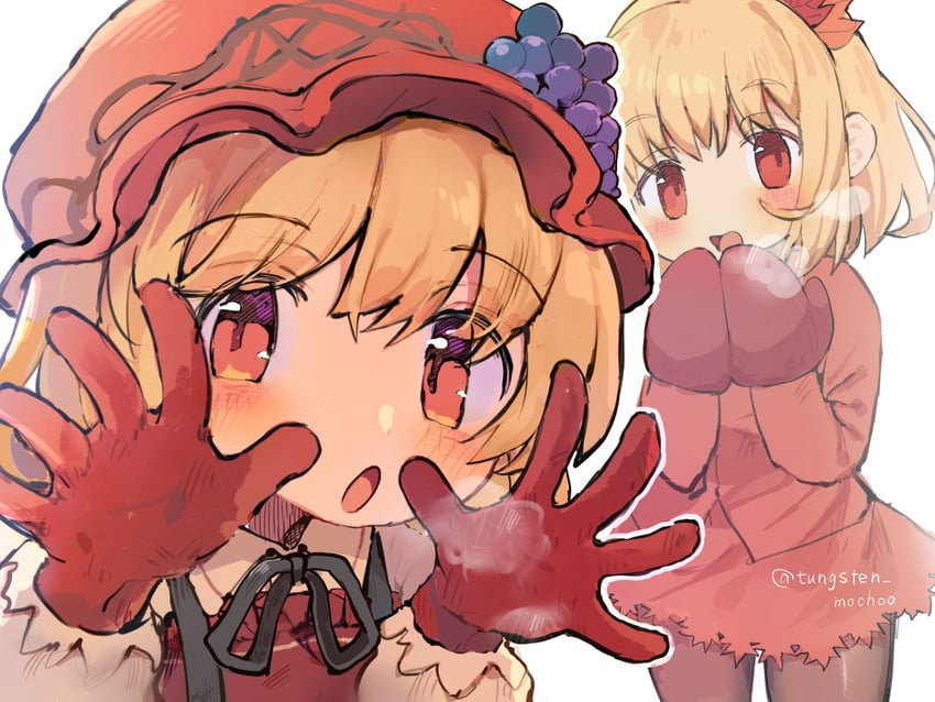 aki minoriko and aki shizuha (touhou) drawn by tungsten_mochoo
