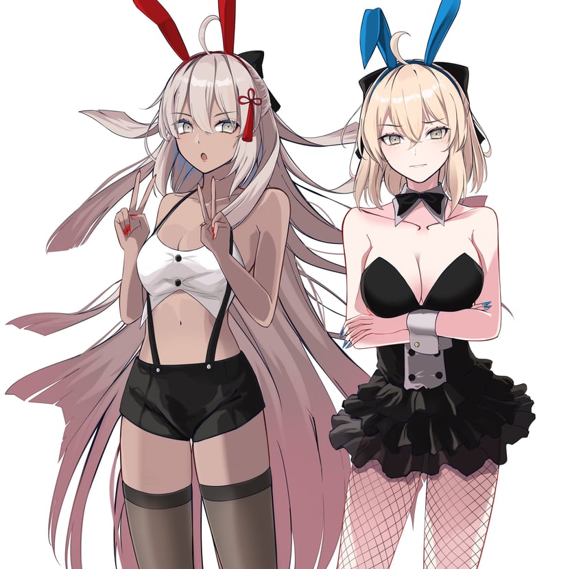 okita souji and okita souji alter (fate and 2 more) drawn by nigori_(keydoor)